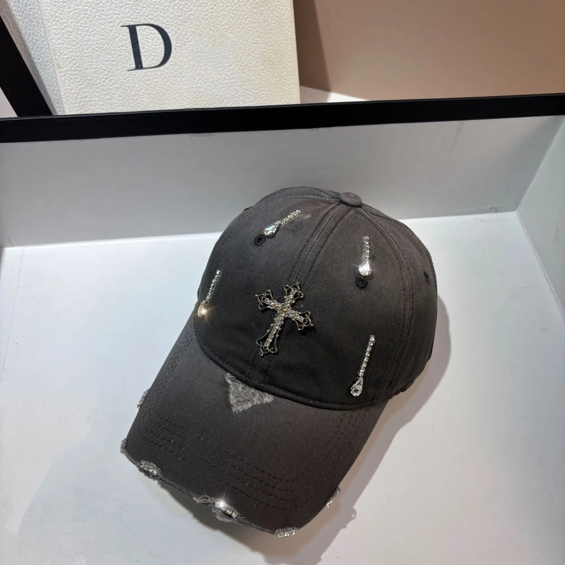 Fashion Rhinestone Cross Baseball