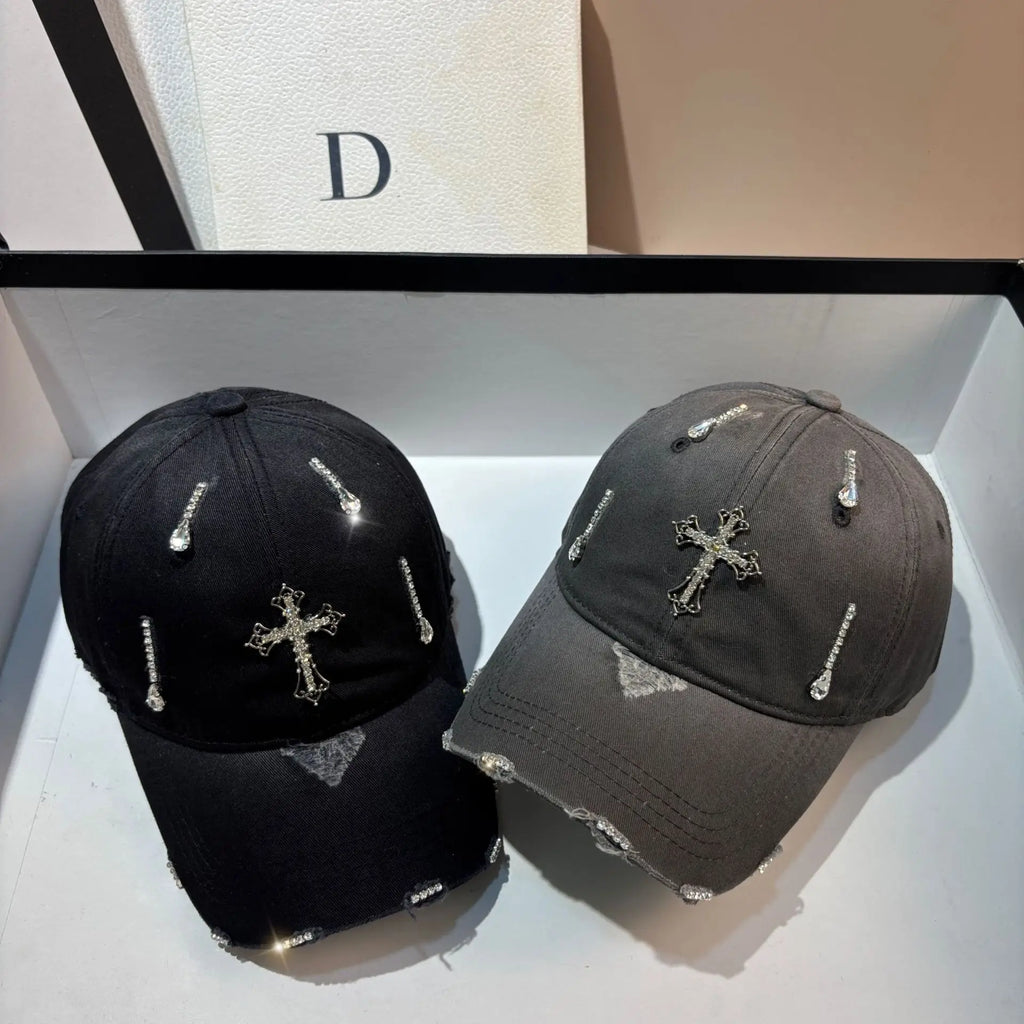 Fashion Rhinestone Cross Baseball