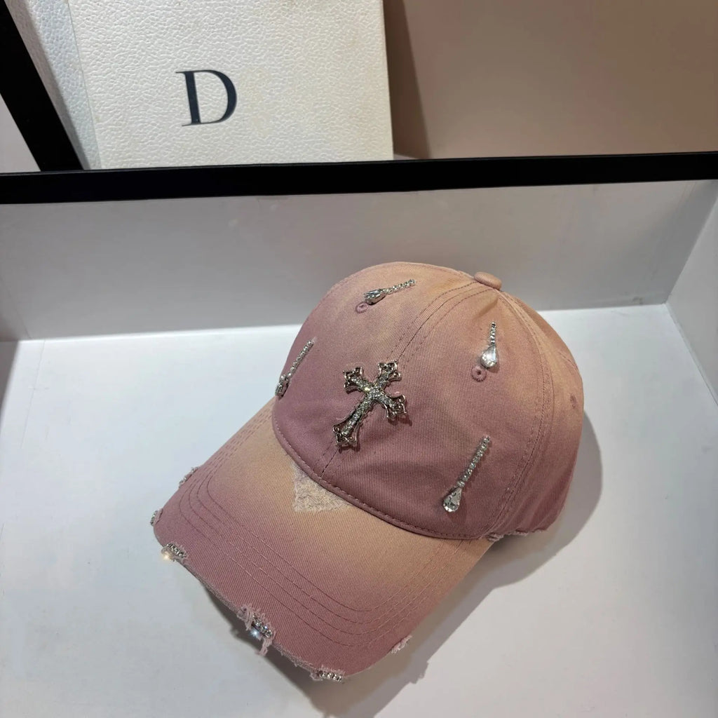 Fashion Rhinestone Cross Baseball